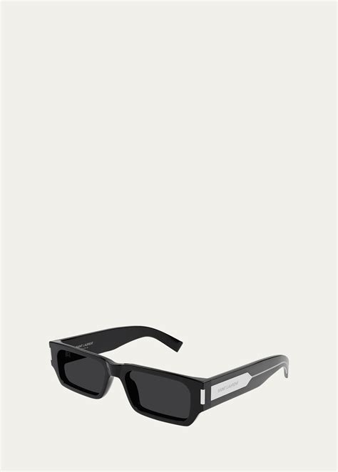 Saint Laurent Men's SL 660 Acetate Rectangle 